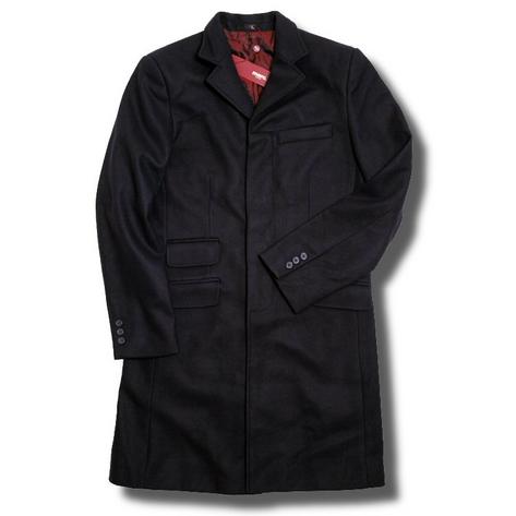 New Merc Mod Skin Wool Retro Overcoat Navy Preview